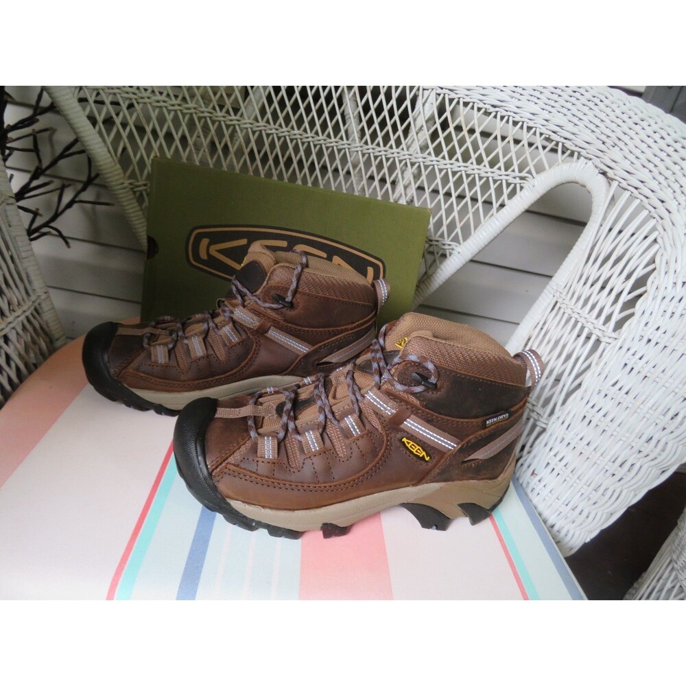 NWT Womens Slate Black & Flint Stone Keen Targhee II Mid WP Boots, 9.5